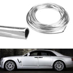 20FT Chrome Car Door Edge Molding Trim Seal Strip Scratch Protector Guard Decor