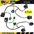 2x 25962806 Headlight Wiring Harness Fits 2007-2013 Chevrolet Silverado 2500 HD*