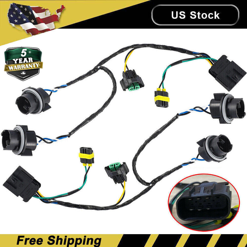 2x 25962806 Headlight Wiring Harness Fits 2007-2013 Chevrolet Silverado 2500 HD*