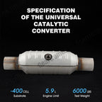 Weld-On 2.5" UNIVERSAL Three-way Catalytic Converter Cat US* Fast Shipping