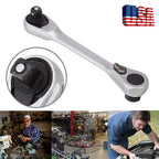 1/4 INCH MINI DOUBLE ENDED QUICK SOCKET RATCHET WRENCH ROD SCREWDRIVER BIT TOOL!