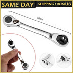 1/4 INCH MINI DOUBLE ENDED QUICK SOCKET RATCHET WRENCH ROD SCREWDRIVER BIT TOOL!
