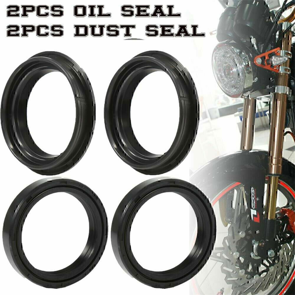 1 Set Front Fork Damper Shock Absorber Fork Dust And Oil Seal For Motorcycle US!