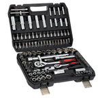 108Pcs Mechanics Tools - Kit 6-Point Socket Ratchet Wrench Set Repair Tool Case