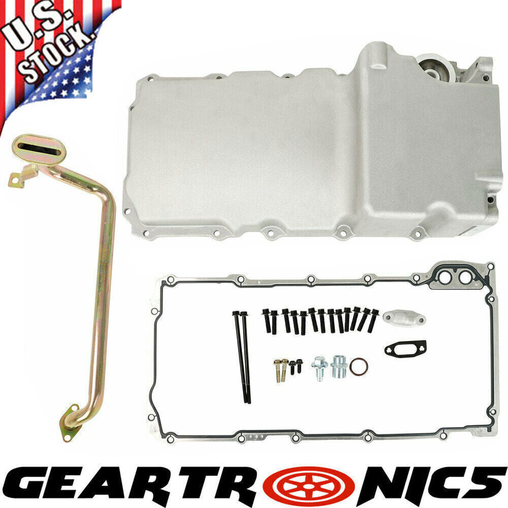 LS Swap Aluminum Oil Pan Retrofit Kit Low Profile For LS1 LS2 LS3 4.8 5.3,6.0 US