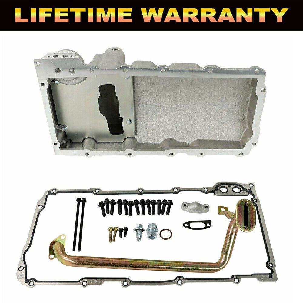 LS Swap Aluminum Oil Pan Retrofit Kit Low Profile For LS1 LS2 LS3 4.8 5.3,6.0 US