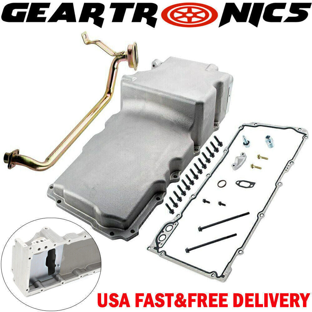 LS Swap Aluminum Oil Pan Retrofit Kit Low Profile For LS1 LS2 LS3 4.8 5.3,6.0 US