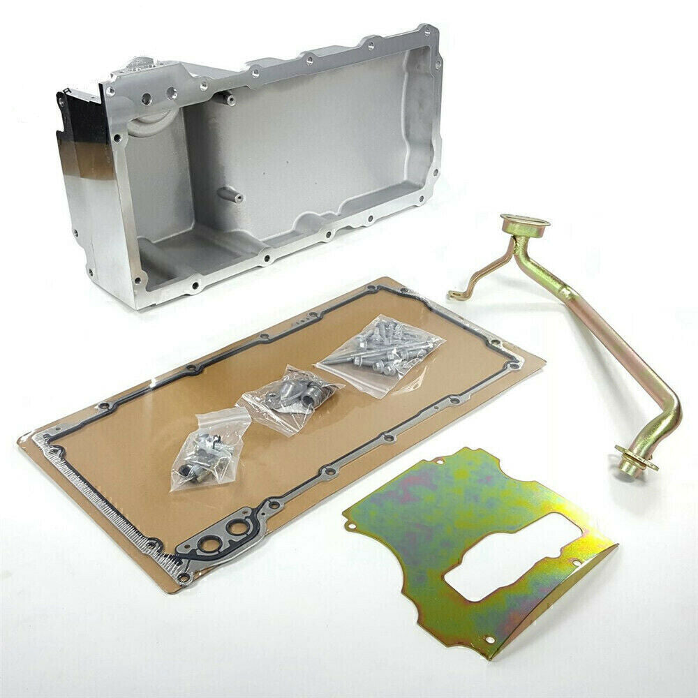 LS Swap Aluminum Oil Pan Retrofit Kit Low Profile For LS1 LS2 LS3 4.8 5.3,6.0 US