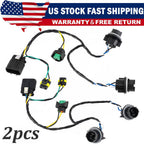 Headlight Wiring Harness x2 For 2007-2013 Chevrolet Silverado 2500 HD 25962806