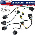 Headlight Wiring Harness x2 For 2007-2013 Chevrolet Silverado 2500 HD 25962806