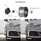15mm+20mm 5x100/5x112 Hubcentric Wheel Spacers Adapters for VW Audi 57.1mm Invor