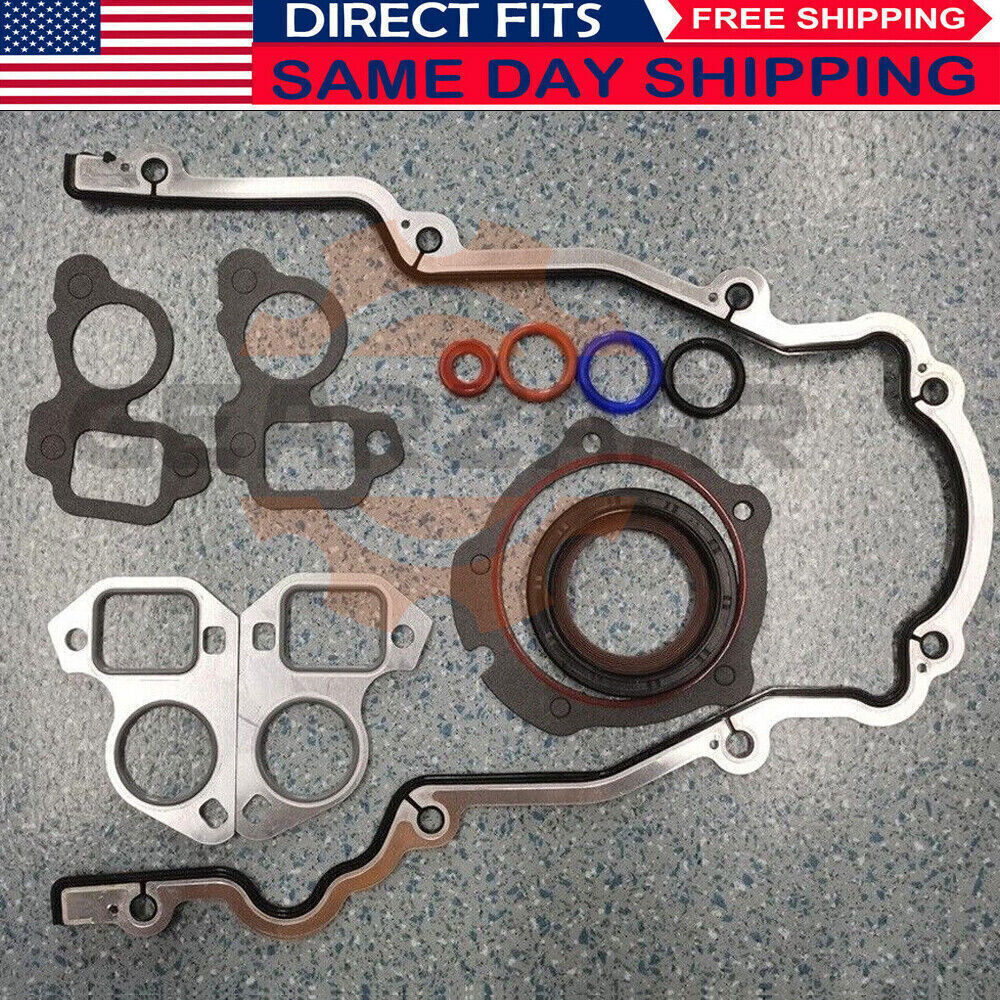 Timing Chain Cover W/ Water Pump Gaskets & Main Seal For GM LS1 4.8L 5.3L 5.7 US
