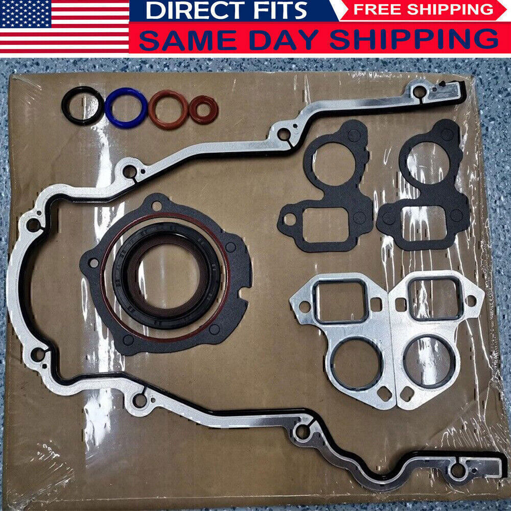 Timing Chain Cover W/ Water Pump Gaskets & Main Seal For GM LS1 4.8L 5.3L 5.7 US