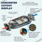Catalytic Converter with O2 Sensor For 1998 1999 2000 2001 2002 Honda Accord