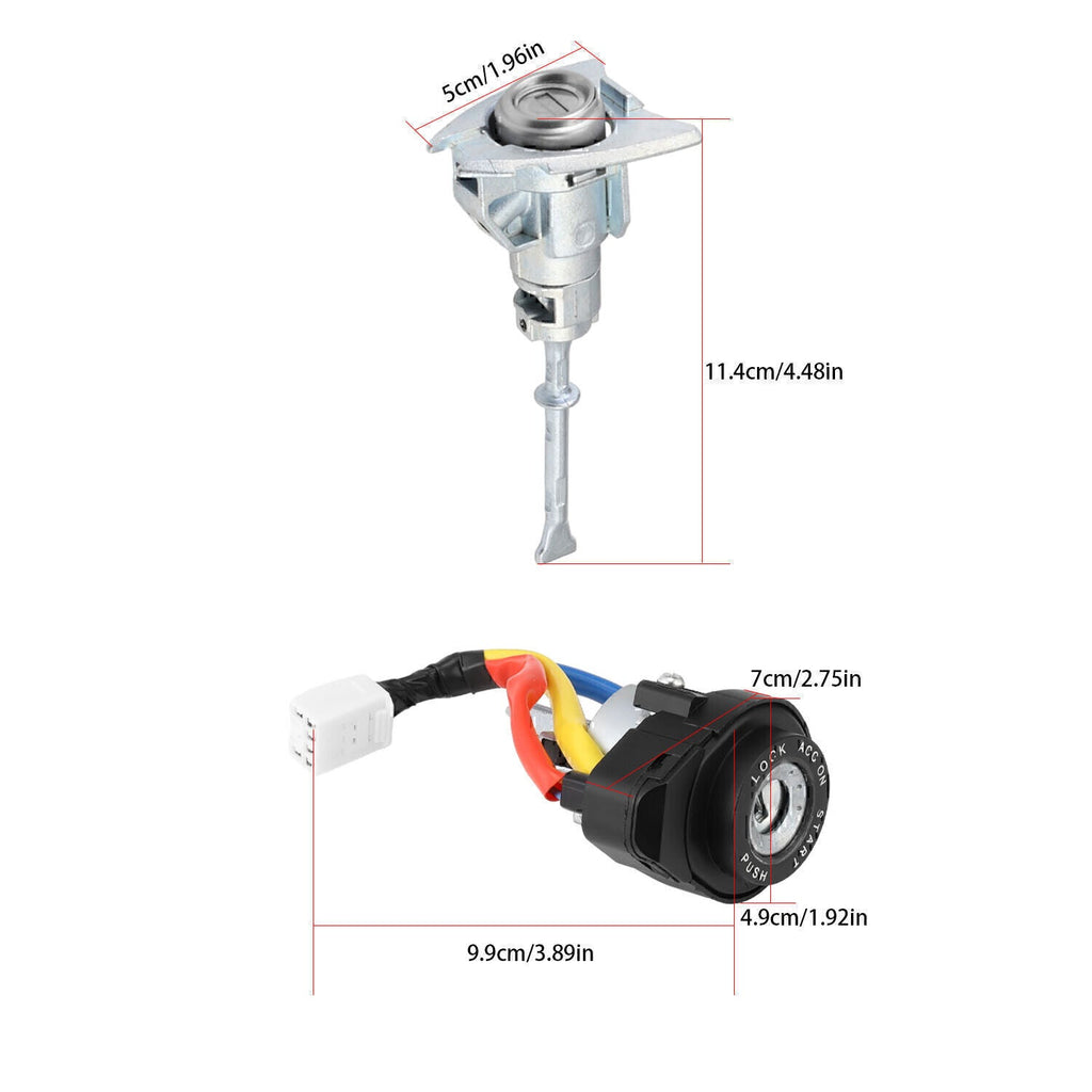 Ignition Switch Front Left Door Lock Barrel for 2009-2014 Hyundai Sonata*