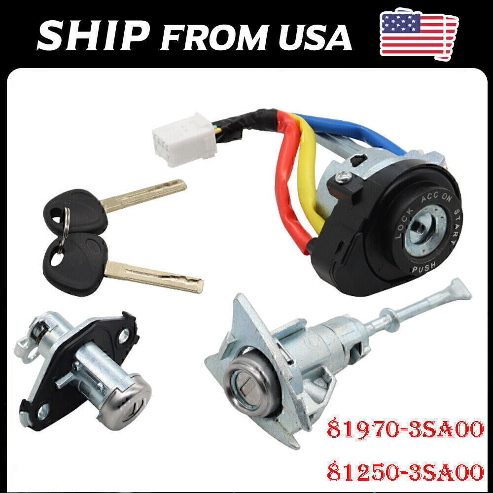 Ignition Switch Front Left Door Lock Barrel for 2009-2014 Hyundai Sonata*