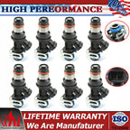 (8) DELPHI FUEL INJECTORS 25343789 FOR CHEVY GMC SILVERADO SUBURBAN 5.3L 6.0L US