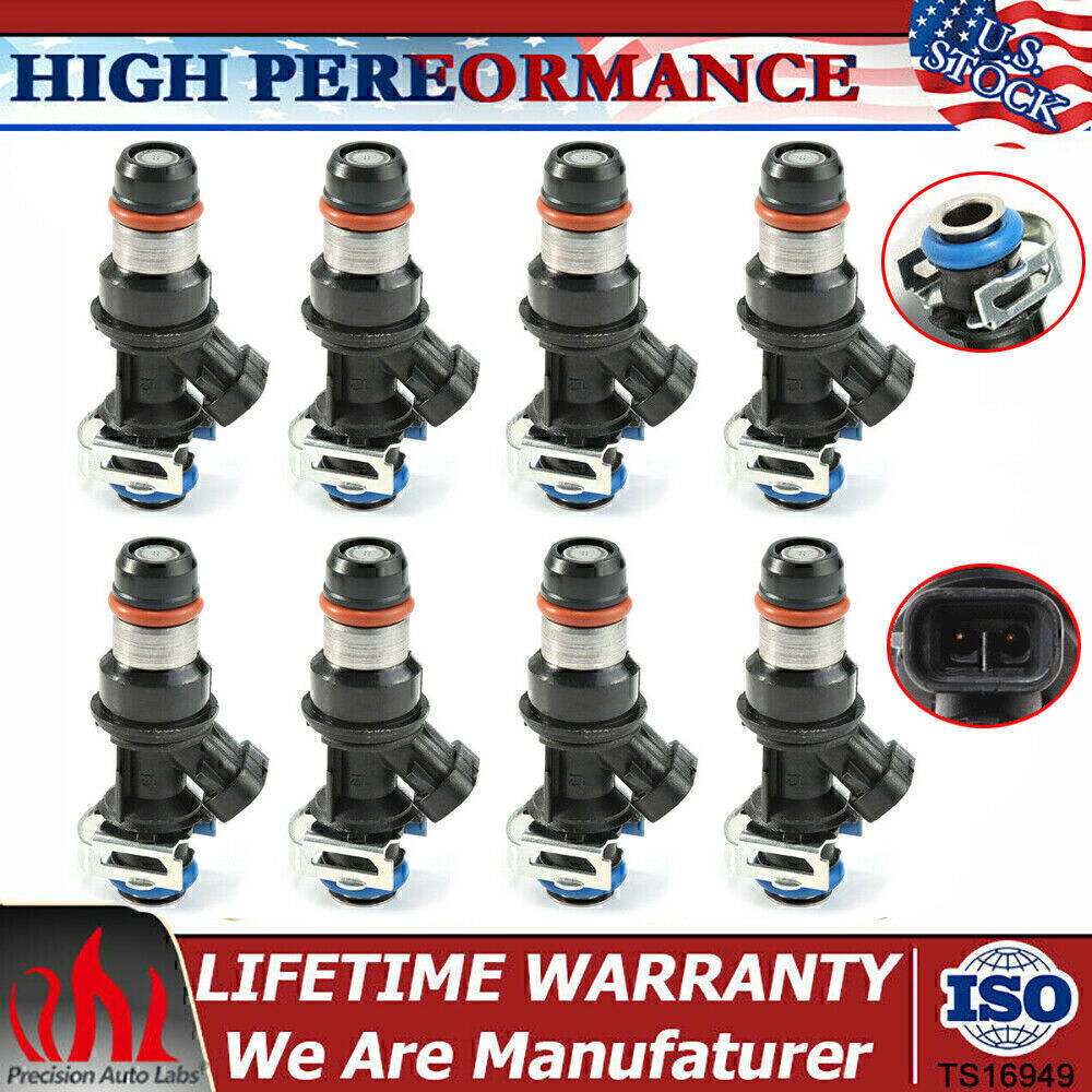 (8) DELPHI FUEL INJECTORS 25343789 FOR CHEVY GMC SILVERADO SUBURBAN 5.3L 6.0L US