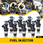 (8) DELPHI FUEL INJECTORS 25343789 FOR CHEVY GMC SILVERADO SUBURBAN 5.3L 6.0L US