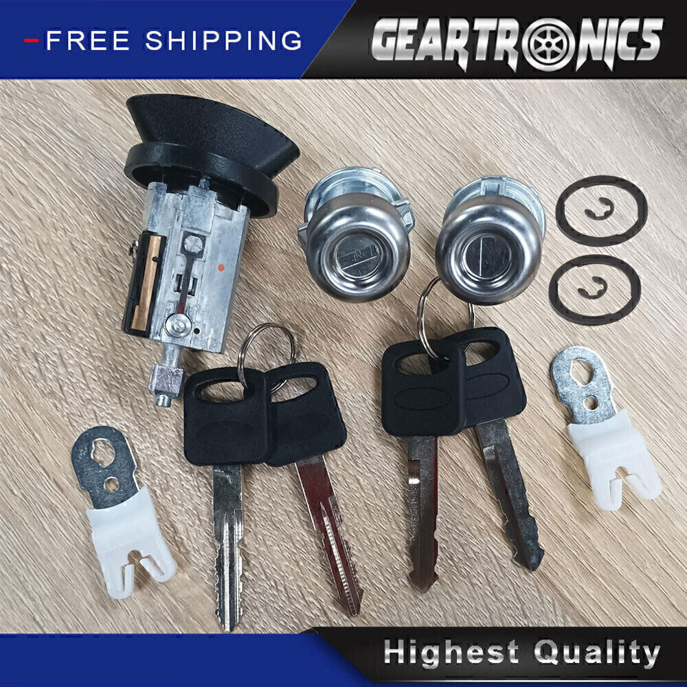 Door Lock Cylinders Set & Ignition Switch with Keys For 97-07 Ford F150/250/350