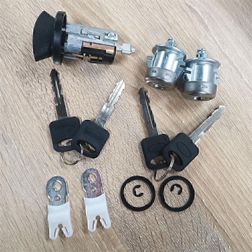 Door Lock Cylinders Set & Ignition Switch with Keys For 97-07 Ford F150/250/350