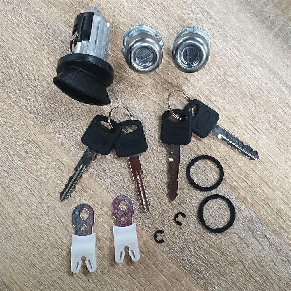 Door Lock Cylinders Set & Ignition Switch with Keys For 97-07 Ford F150/250/350