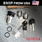 Door Lock Cylinders Set & Ignition Switch with Keys For 97-07 Ford F150/250/350