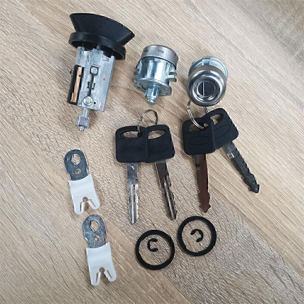 Door Lock Cylinders Set & Ignition Switch with Keys For 97-07 Ford F150/250/350