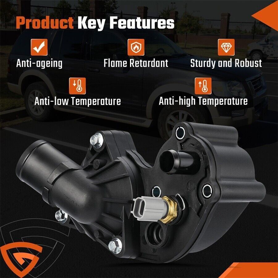 Thermostat Housing Assy w/Sensor for Ford Explorer 02-2010 4.0L 5R3Z-8592-BA New