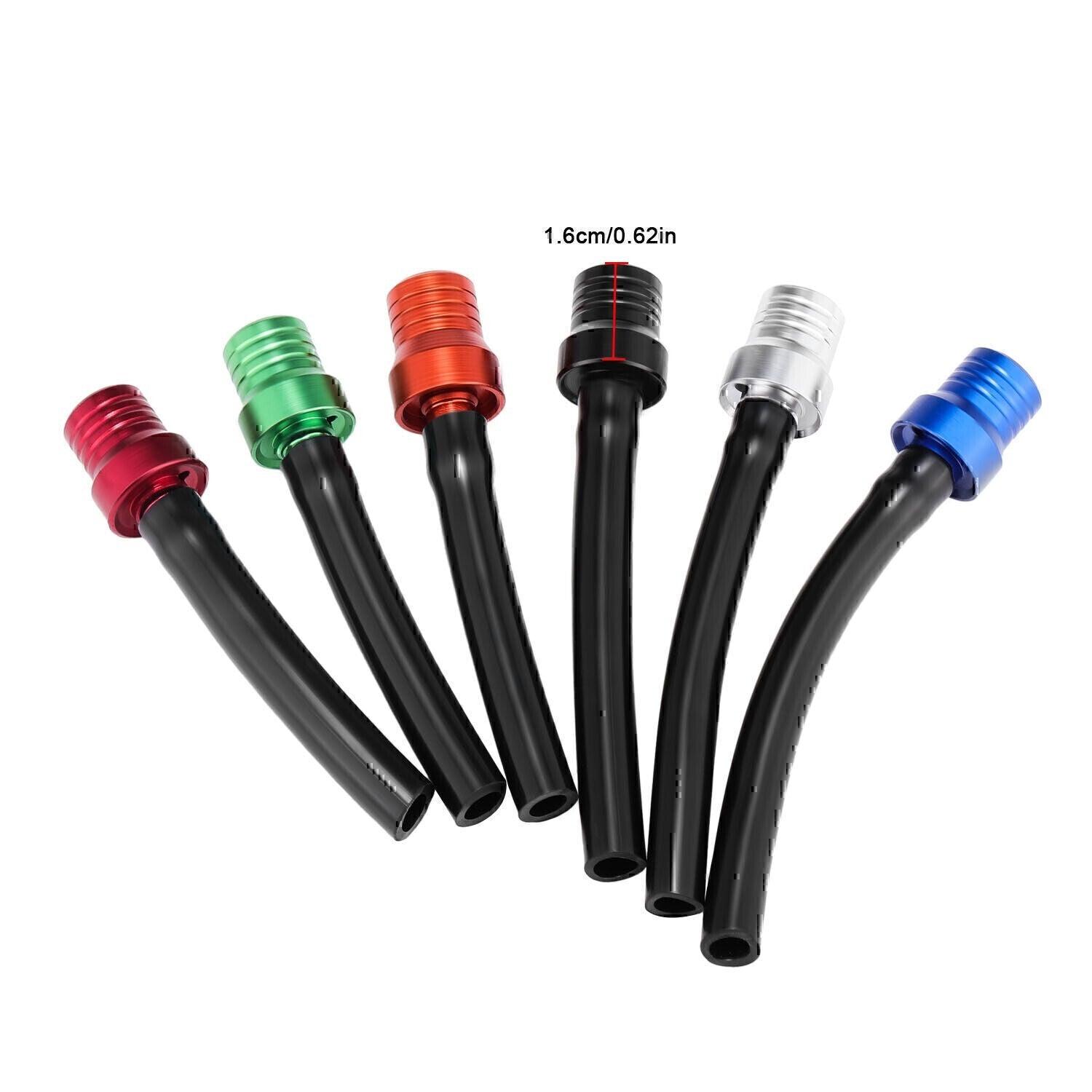 6x Motorcycle Gas CAP VENT Tank Fuel Air Breather Valve Hose Tube Dirt Bike ATV
