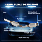 Catalytic Converter Kit for 2009-2012 Toyota Corolla 1.8L