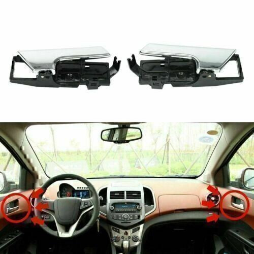 Left + Right Interior Inside Door Handle Kit for Chevrolet Pontiac Aveo Aveo5 G3