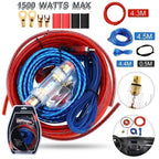 1500W Car Audio Cable Set Amp Amplifier Install RCA Subwoofer Sub Wiring 8 Gaug*