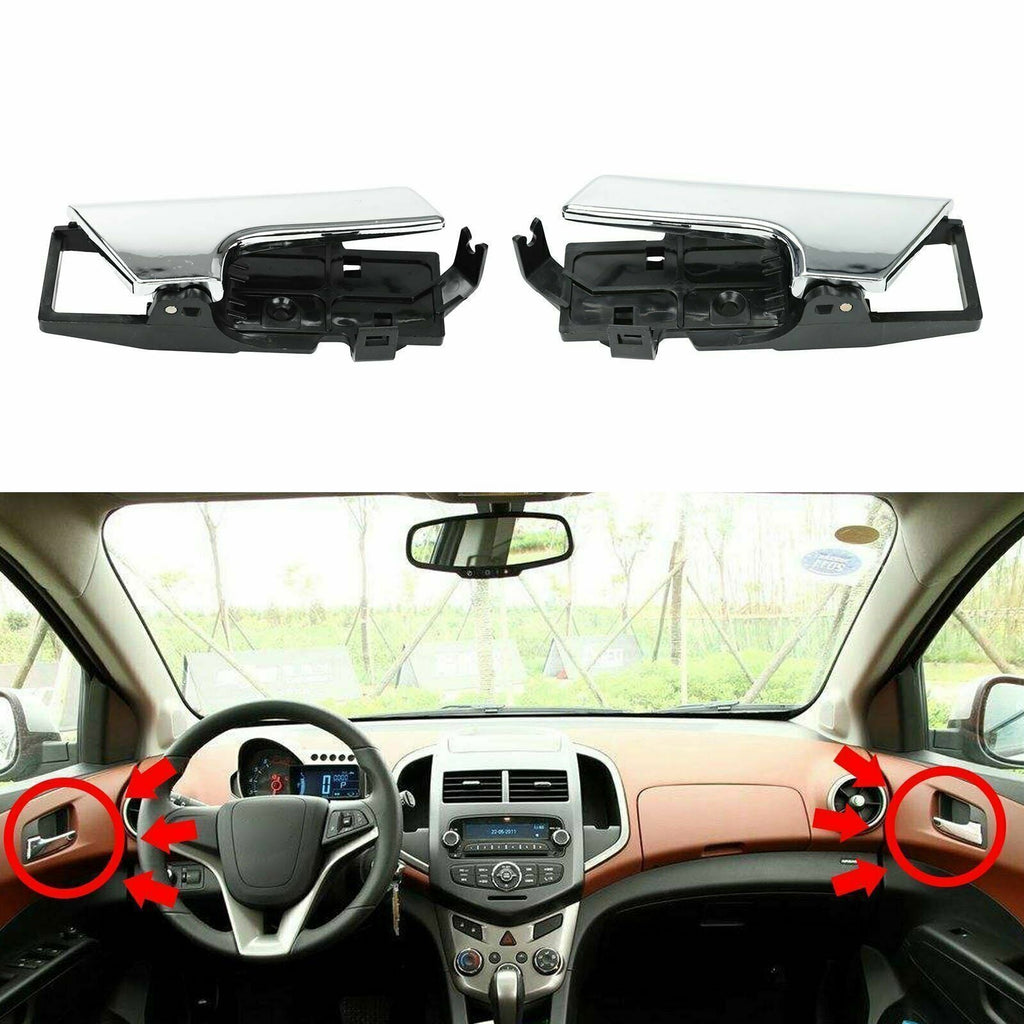 Set of 4 Left +Right Interior Inside Door Handle for Chevy Aveo Aveo5 Pontiac G3