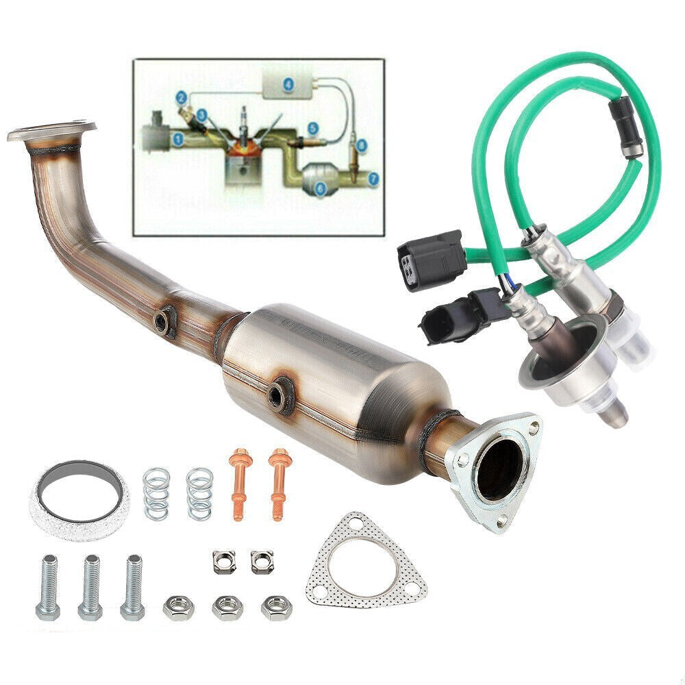 CATALYTIC CONVERTER w/O2 Sensor Up & Down FOR 2007 2008 2009 HONDA CR-V 2.4L
