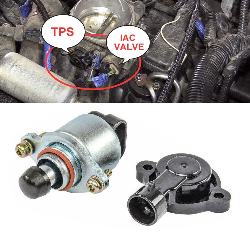 New Throttle Position Sensor and Idle Air Control Valve Set For LS Chevy GM