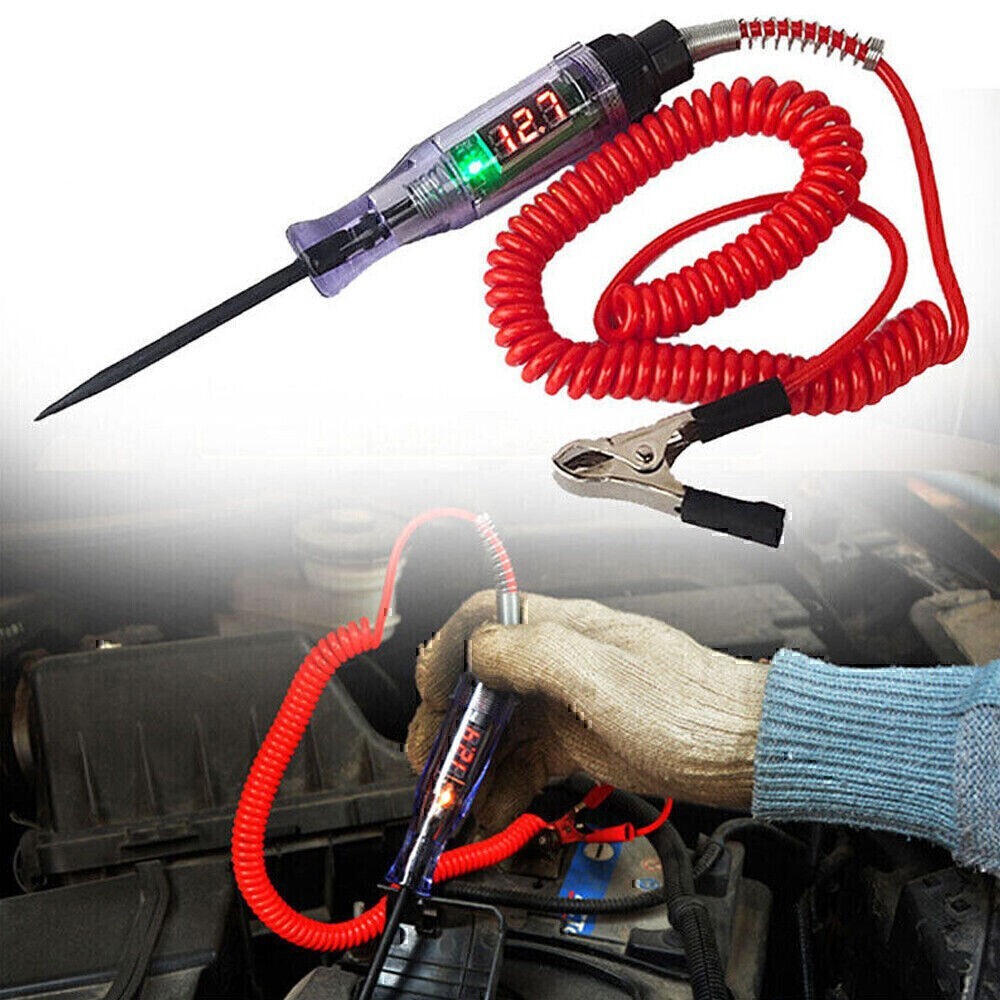 Circuit Tester Probe Light Voltage Pen Detector 3-48V Electric Car Fuse TestTool
