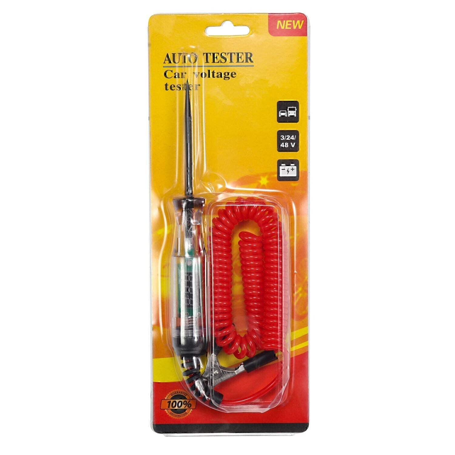 Circuit Tester Probe Light Voltage Pen Detector 3-48V Electric Car Fuse TestTool