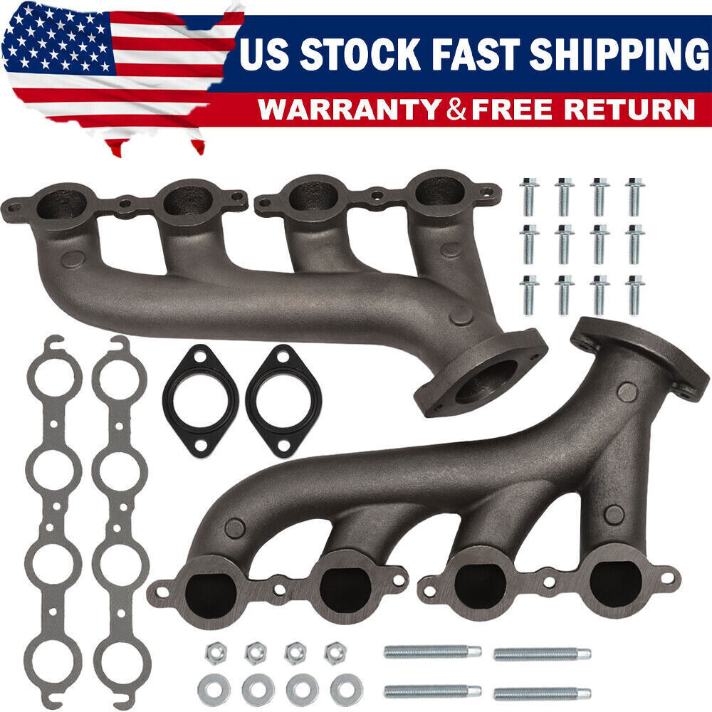 LS Swap Cast Iron Manifold Headers fits Chevy Corvette Camaro LS1 LS2 LS3
