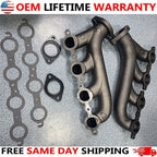 LS Swap Cast Iron Manifold Headers fits Chevy Corvette Camaro LS1 LS2 LS3