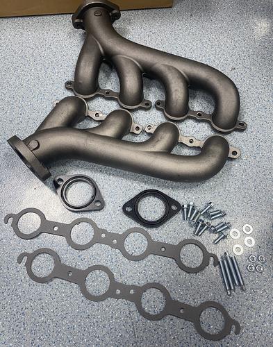 LS Swap Cast Iron Manifold Headers fits Chevy Corvette Camaro LS1 LS2 LS3