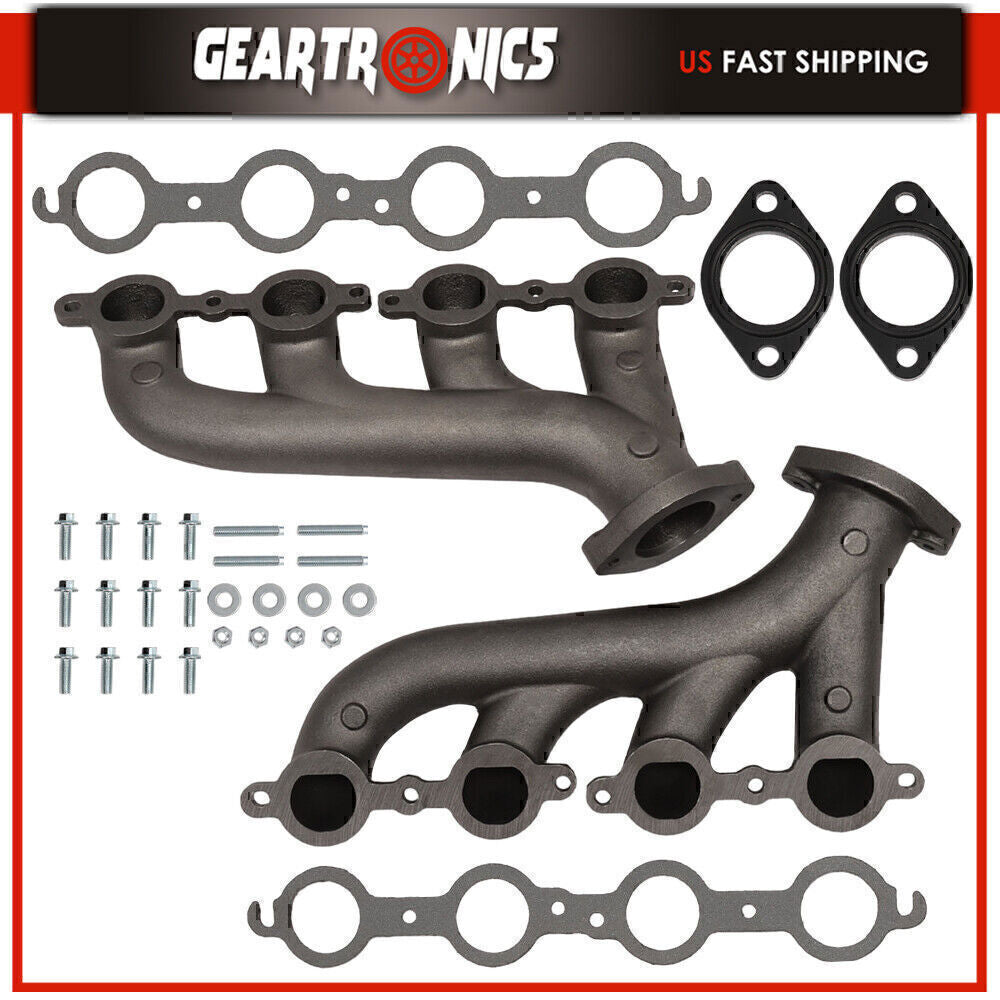 LS Swap Cast Iron Manifold Headers fits Chevy Corvette Camaro LS1 LS2 LS3