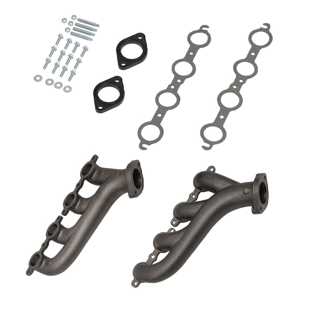 LS Swap Cast Iron Manifold Headers fits Chevy Corvette Camaro LS1 LS2 LS3