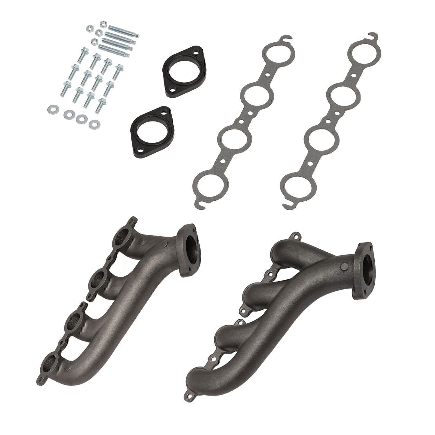 LS Swap Cast Iron Manifold Headers fits Chevy Corvette Camaro LS1 LS2 LS3