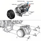 AC Compressor fit for 2013-2018 Ford Explorer Lincoln MKS MKT MKZ 3.5L / 3.7L