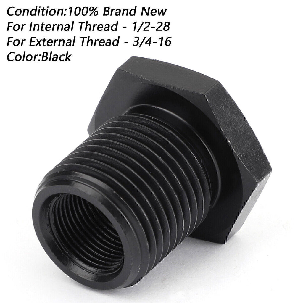 3-Piece Oil Filter Adapter Set 1/2-28 to 3/4-16 13/16-16 3/4 NPT