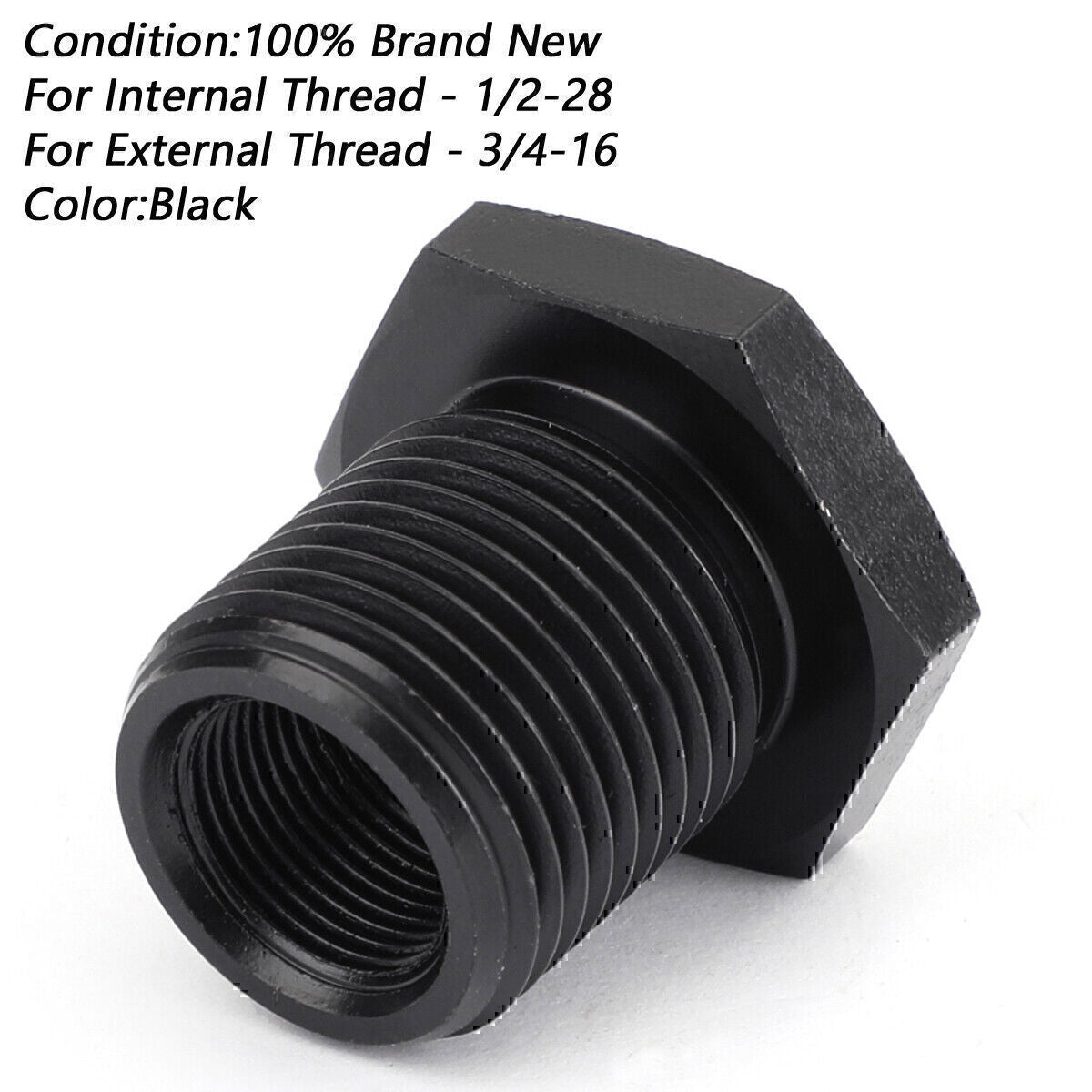 3-Piece Oil Filter Adapter Set 1/2-28 to 3/4-16 13/16-16 3/4 NPT