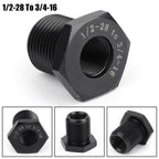 3PCS 1/2-28 to 3/4-16, 13/16-16, 3/4 NPT Thread Oil Filter Adapters Black US*