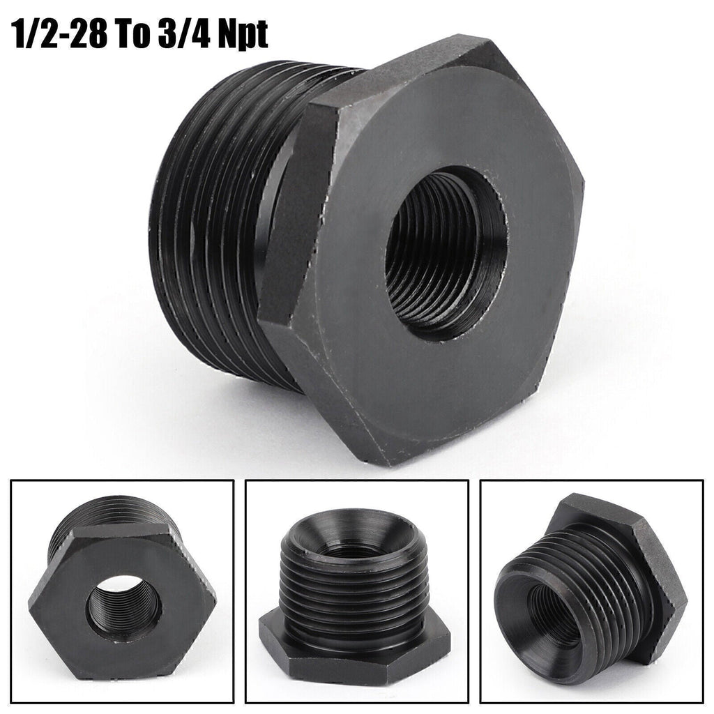 3-Piece Oil Filter Adapter Set 1/2-28 to 3/4-16 13/16-16 3/4 NPT
