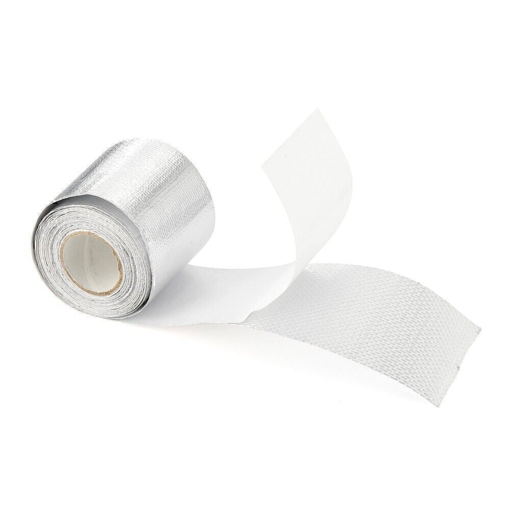 2"x 16' Adhesive Exhaust Header Turbo Manfold Pipe Aluminum Heat Shield WrapTape